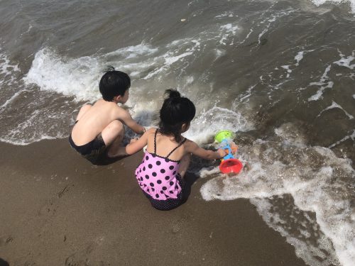 幼児海水浴2018